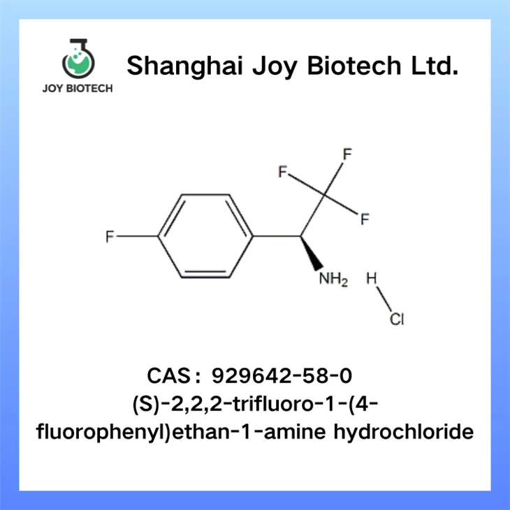 (S)-2,2,2-trifluori-1-(4-fluorifenyyli)etaani-1-amiinihydrokloridi CAS NO 929642-58-0